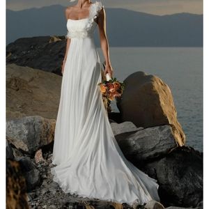 Maggie Sottero One-Shoulder White Wedding Dress